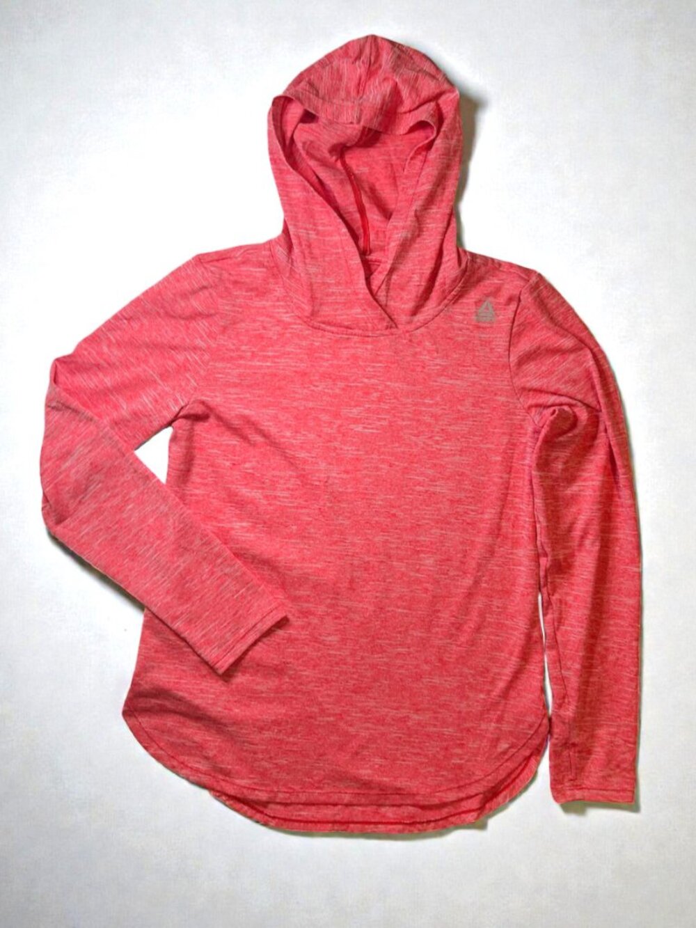 Reebok pink hooded pullover top